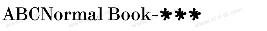 ABCNormal Book字体转换 ABCNormal Book字体转换